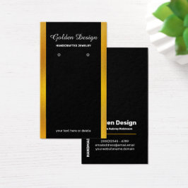 Imitate Gold Foil Display Card - Schwarz mit Gold