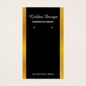 Imitate Gold Foil Display Card - Schwarz mit Gold (Vorderseite)
