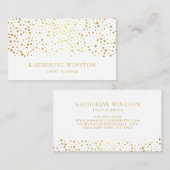 Imitate Gold Foil Dots and Stars Chic Business Car Visitenkarte (Vorne/Hinten)
