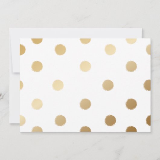 Imitate Gold Foil Dots Ankündigung Datum freihalte (Rückseite)