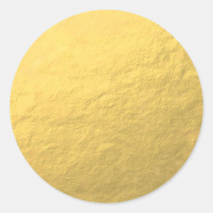 Imitate Gold Foil Effekt Druckaufkleber Runder Aufkleber