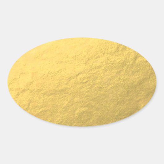 Imitate Gold Foil Effekt gedruckt Ovaler Aufkleber (Vorderseite)