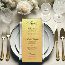 Imitate Gold Foil Elegantes Kalligrafie Schwarzes 