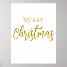 Imitate-Gold Foil Frohe Weihnachtsschick
