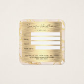 Imitate Gold Foil Geschenkgutschein Glitzer (Rückseite)