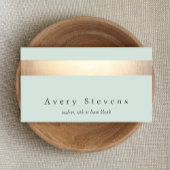 Imitate Gold Foil gestreift Elegant Visitenkarte