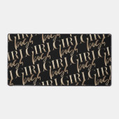 Imitate Gold Foil | Girl Boss | Modernste Ultra Schreibtischunterlage (Vorderseite)