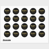 Imitate Gold Foil Glamour 2016 Abschluss Sticker (Blatt)