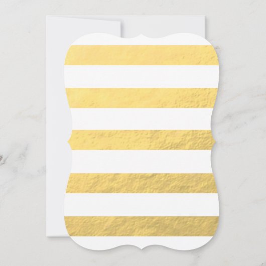 Imitate Gold Foil Glamour | Einladungen zur Hochze (Rückseite)