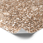 Imitate Gold Foil Glitzer Hintergrund Sparkle-Vorl Poster (Ecke)