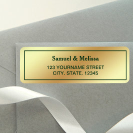 Imitate Gold Foil Grüne Hochzeit