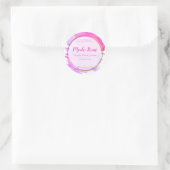 Imitate Gold Foil Handmade Kleine Zuhause Business Runder Aufkleber (Tasche)