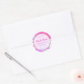 Imitate Gold Foil Handmade Kleine Zuhause Business Runder Aufkleber (Umschlag)