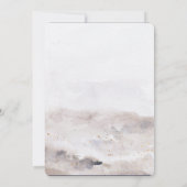 Imitate Gold Foil Hochzeit im Herbst Save the Date Einladung (Rückseite)