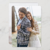 Imitate Gold Foil Hochzeit im Herbst Save the Date