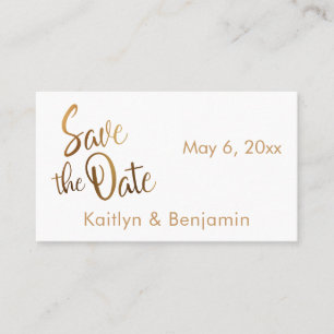 Imitate Gold Foil, Hochzeitsdetails-Karte Visitenkarte