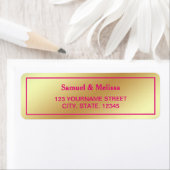 Imitate Gold Foil Hot Pink Hochzeit (Insitu)