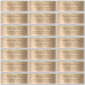 Imitate Gold Foil individuelle Hochzeitadressen-La Aufkleber (Vorderseite)