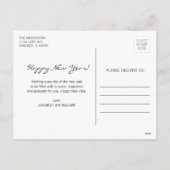 Imitate Gold Foil Jubel Neujahr Postkarte (Rückseite)