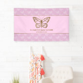 Imitate Gold Foil Look Butterfly - Lila Babydusche Banner (Insitu)