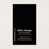 Imitate Gold Foil Minimalistische Anzeige - Schwar (Rückseite)