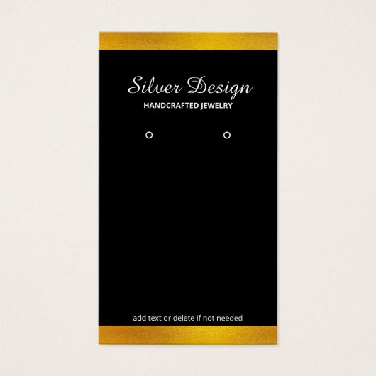 Imitate Gold Foil Minimalistische Anzeige - Schwar (Vorderseite)