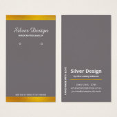 Imitate Gold Foil Minimalistische Grafikkarte (Vorne & Hinten)