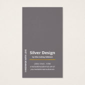 Imitate Gold Foil Minimalistische Grafikkarte (Rückseite)