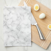 Imitate Gold Foil Monogram auf Marmortextur Geschirrtuch (Viertel Falte)