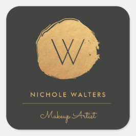 Imitate Gold Foil Monogram Business Sticker Labels