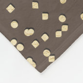 Imitate Gold Foil "Mr. & Mrs." Monogramm-Hochzeit Fleecedecke (Ecke)