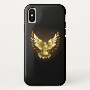 Imitate Gold Foil Peace Dove auf Black Case-Mate iPhone Hülle