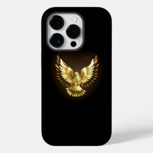 Imitate Gold Foil Peace Dove auf Black Case-Mate iPhone 14 Pro Hülle