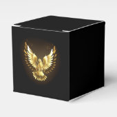 Imitate Gold Foil Peace Dove auf Black Geschenkschachtel (Vorderseite)