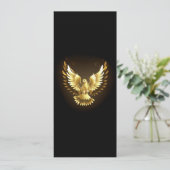 Imitate Gold Foil Peace Dove auf Black Programm (Stehend Vorderseite)