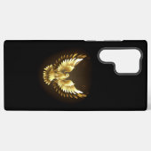Imitate Gold Foil Peace Dove auf Black Samsung Galaxy Hülle (Rückseite (Horizontal))