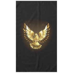 Imitate Gold Foil Peace Dove auf Black Tischdecke