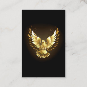 Imitate Gold Foil Peace Dove auf Black Treuekarte