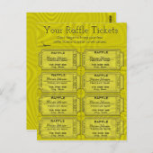 Imitate Gold Foil Raffles Tickets Postkarte (Vorne/Hinten)
