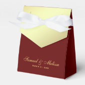 Imitate Gold Foil Red Wedding Geschenkschachtel (Vorderseite)