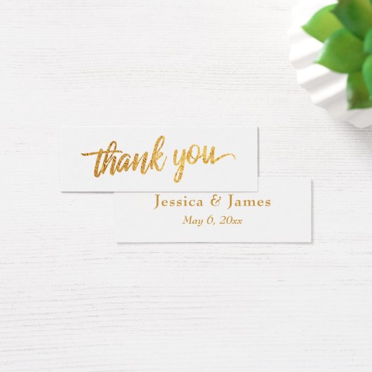 Imitate Gold Foil Script Vielen Dank Gastgeschenk  (Schreibtisch)