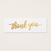 Imitate Gold Foil Script Vielen Dank Gastgeschenk (Vorderseite)