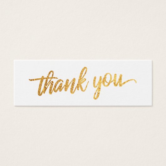 Imitate Gold Foil Script Vielen Dank Gastgeschenk  (Vorderseite)