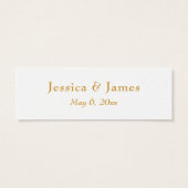 Imitate Gold Foil Script Vielen Dank Gastgeschenk (Rückseite)