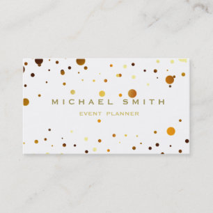Imitate Gold Foil Subtile Glitzer White Business C Visitenkarte