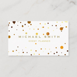 Imitate Gold Foil Subtile Glitzer White Business C Visitenkarte