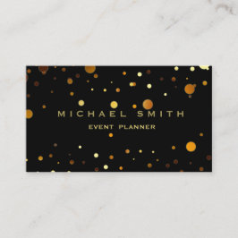 Imitate Gold Foil Subtle Glitzer Black Business Ca Visitenkarte