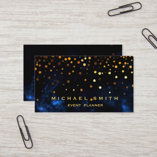 Imitate Gold Foil Subtle Glitzer Business Card Visitenkarte (Vorderseite/Rückseite Beispiel)