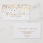 Imitate Gold Foil Subtle Glitzer Business Card Visitenkarte (Vorne/Hinten)