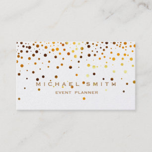 Imitate Gold Foil Subtle Glitzer Business Card Visitenkarte